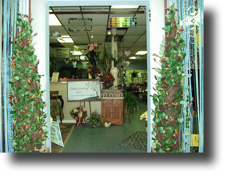 Inside Gleam and Glimmer Shop Entrance